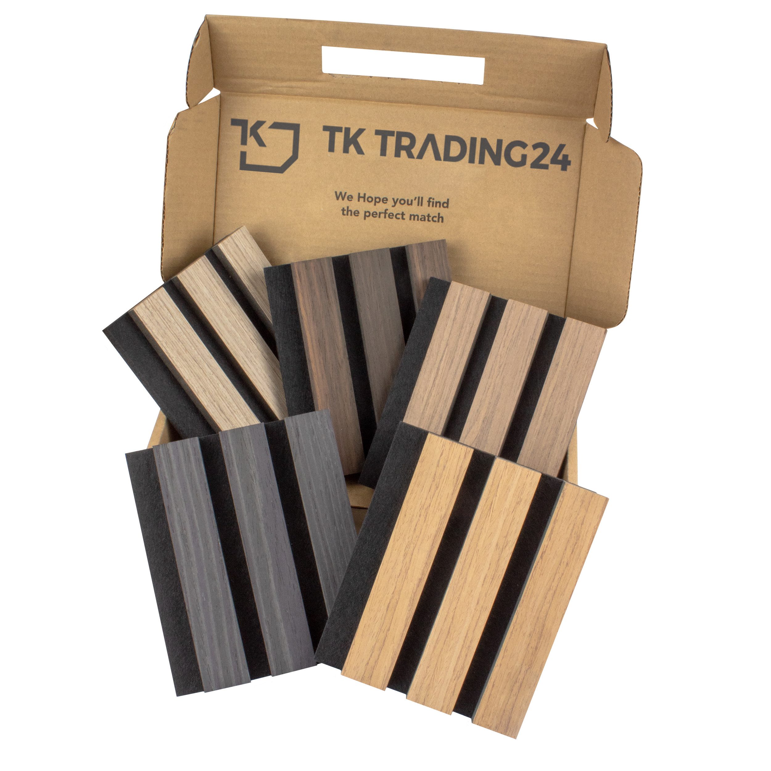 tktrading24 Wandpaneel Akustikpaneel mit Holzfurnier in günstig online kaufen
