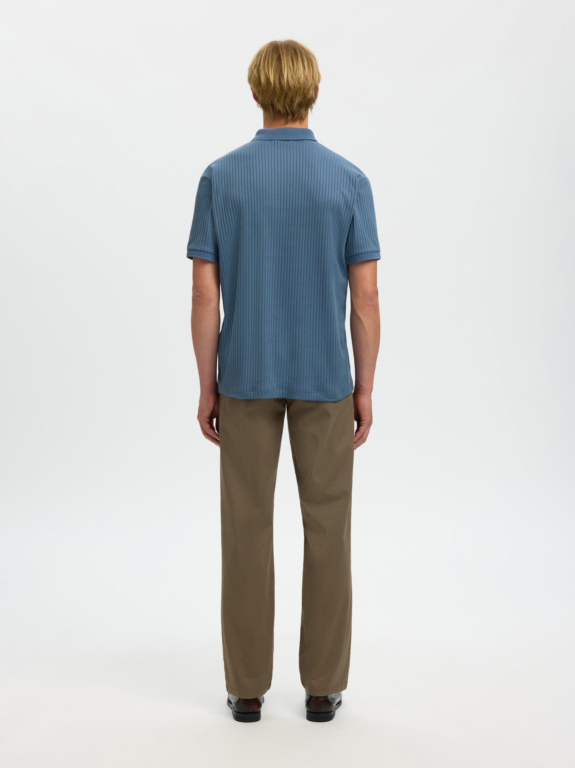 SELECTED HOMME Poloshirt SLHFAVE STRUCTURE SS POLO - Poloshirt Kurzarm