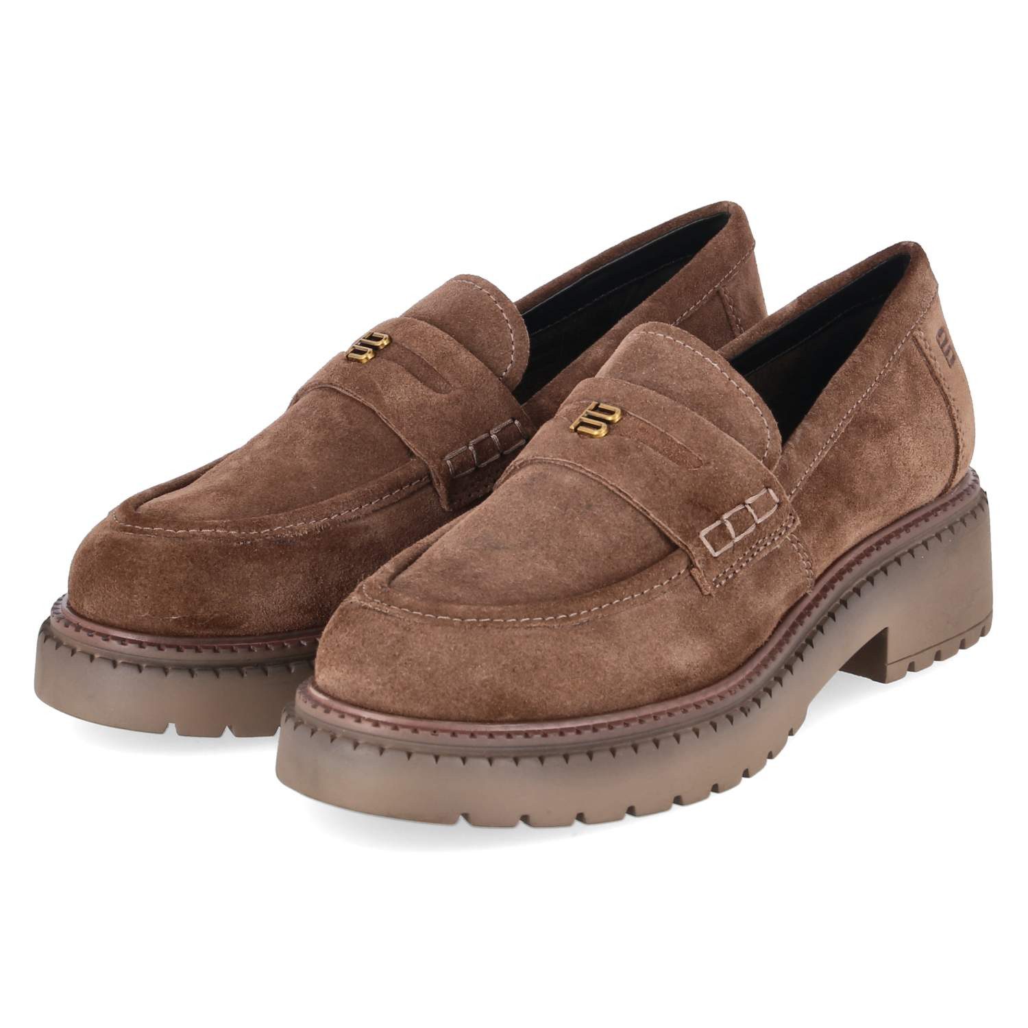 BAGATT TT. Bagatt Slipper / Loafers D31AUK601400-1400 Damen Rauleder beige Slipper