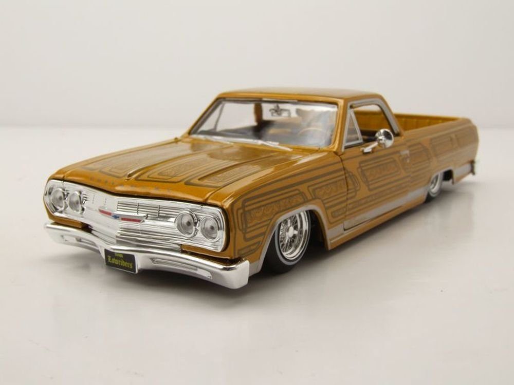 Maisto® Modellauto Chevrolet El Camino Lowrider 1965 gold Modellauto 1:24 Maisto, Maßstab 1:24