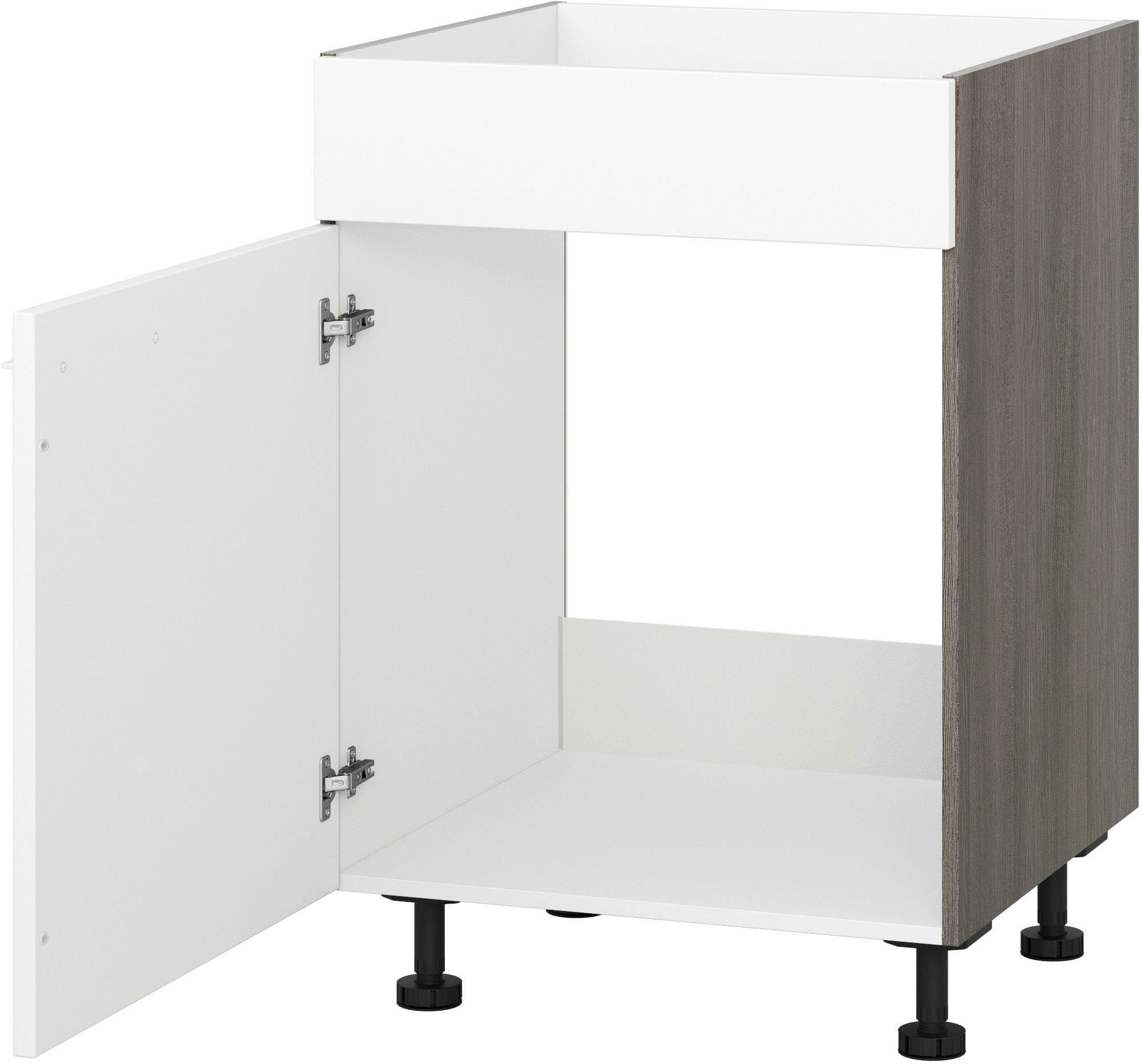 KOCHSTATION Spülenunterschrank KS-Trea SPBL60 Breite 60 cm, Höhe 75 cm