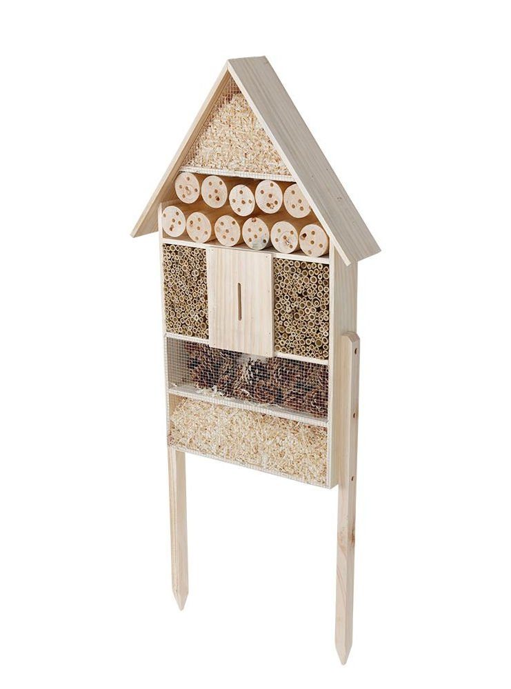 Spetebo Insektenhotel XXL Insektenhotel auf Stelzen - 119 x 50 x 12 cm, (Stück, 1-St., Bienenhotel), Nisthilfe für Bienen und Käfer