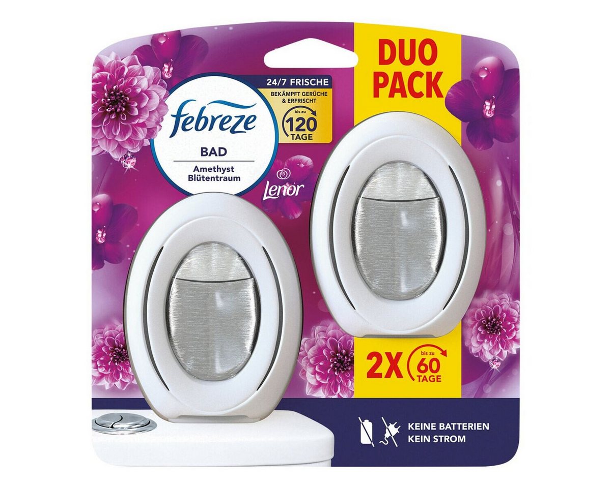Febreze Raumduft Lenor Amethyst Blütentraum (2-St), Duftspender für bis zu 60 Tage