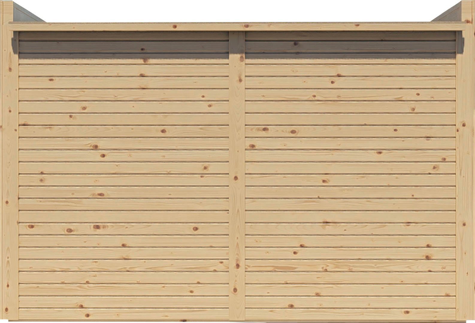 KONIFERA Fahrradbox Bike Box (Komplett-Set), aus Fichte, BxTxH: 207x103x143 cm