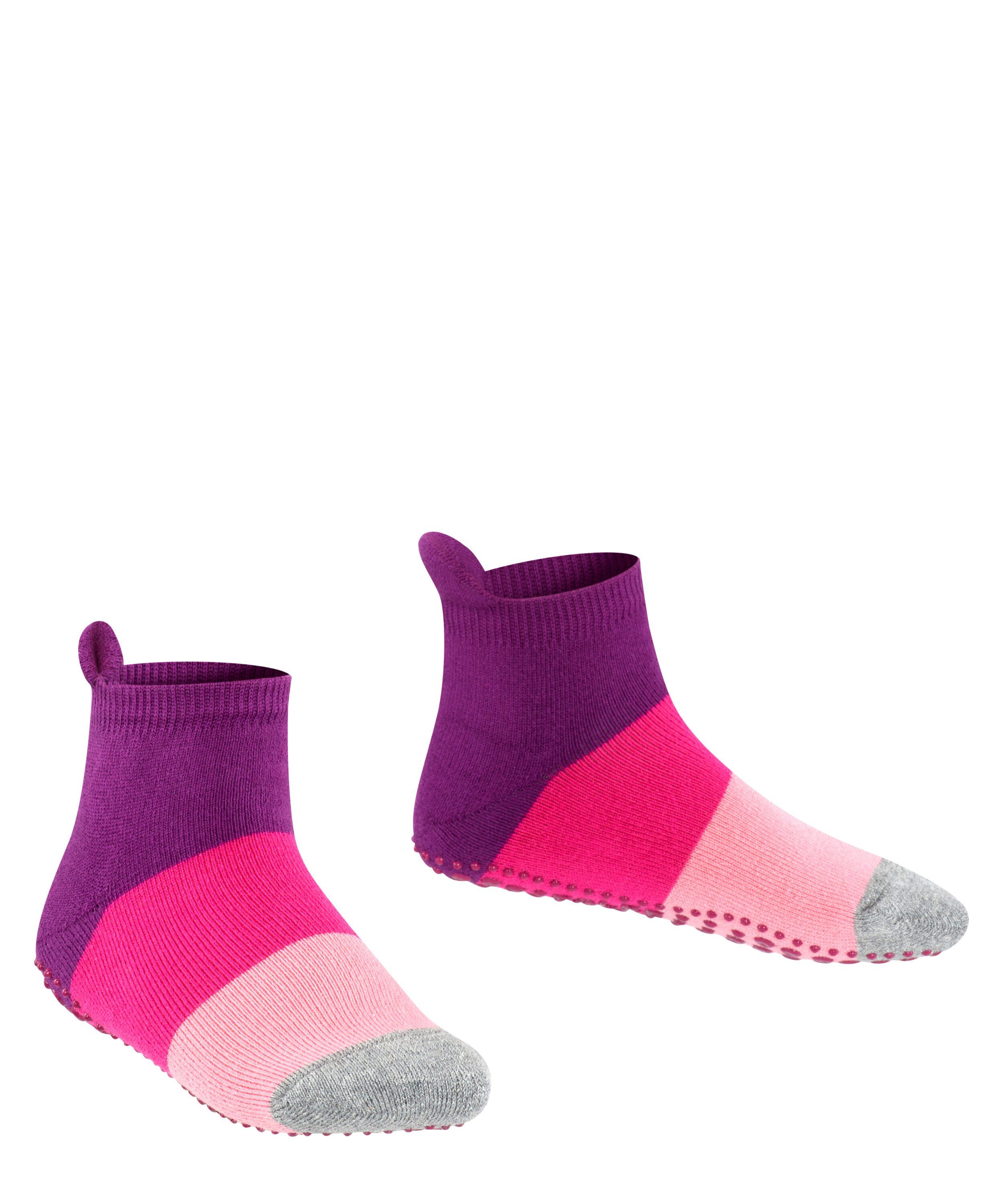 FALKE Haussocken Colour Block Haussocken (1-Paar) mit rutschhemmendem Noppendruck