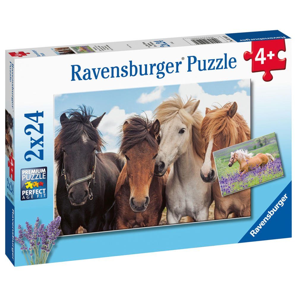 Puzzle Pferdeliebe x 2 Puzzleteile Ravensburger Teile, 24