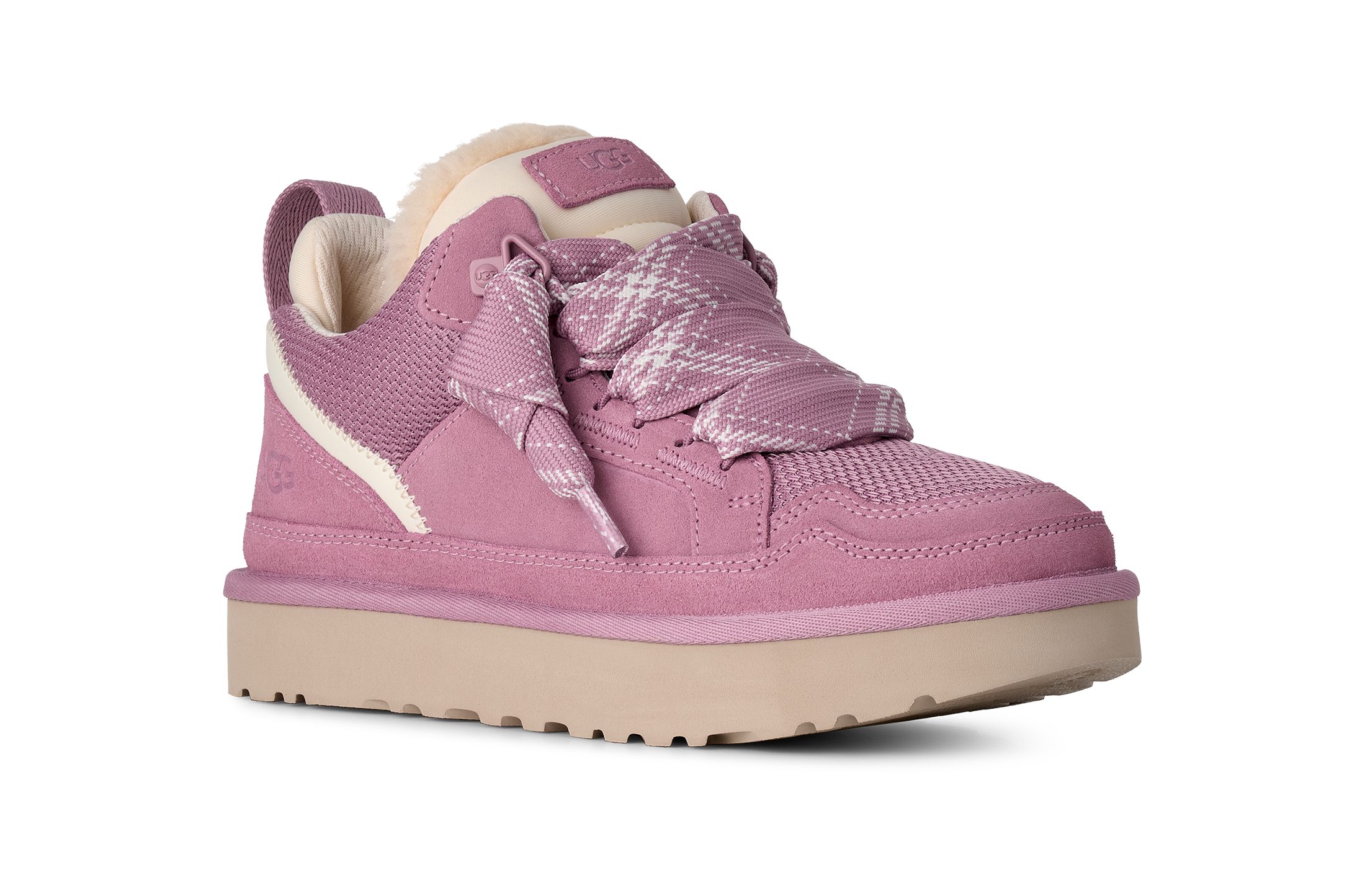 UGG W LOWMEL Sneaker Schnürboots, lässiger Winter Sneaker mit auffälligen Schnürsenkeln