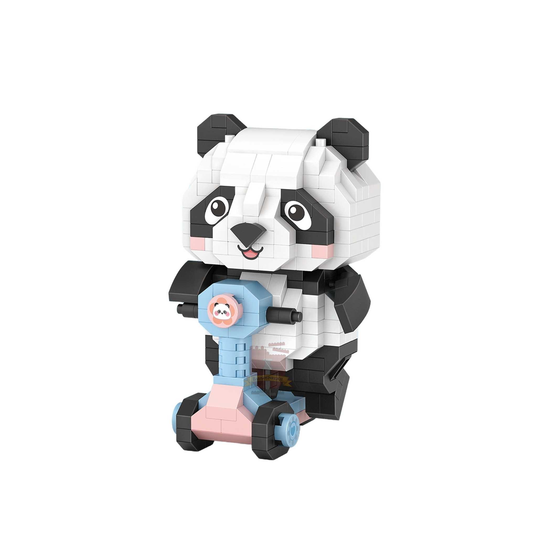Loz 8801 - Panda mit Roller (LOZ) Spielbausteine