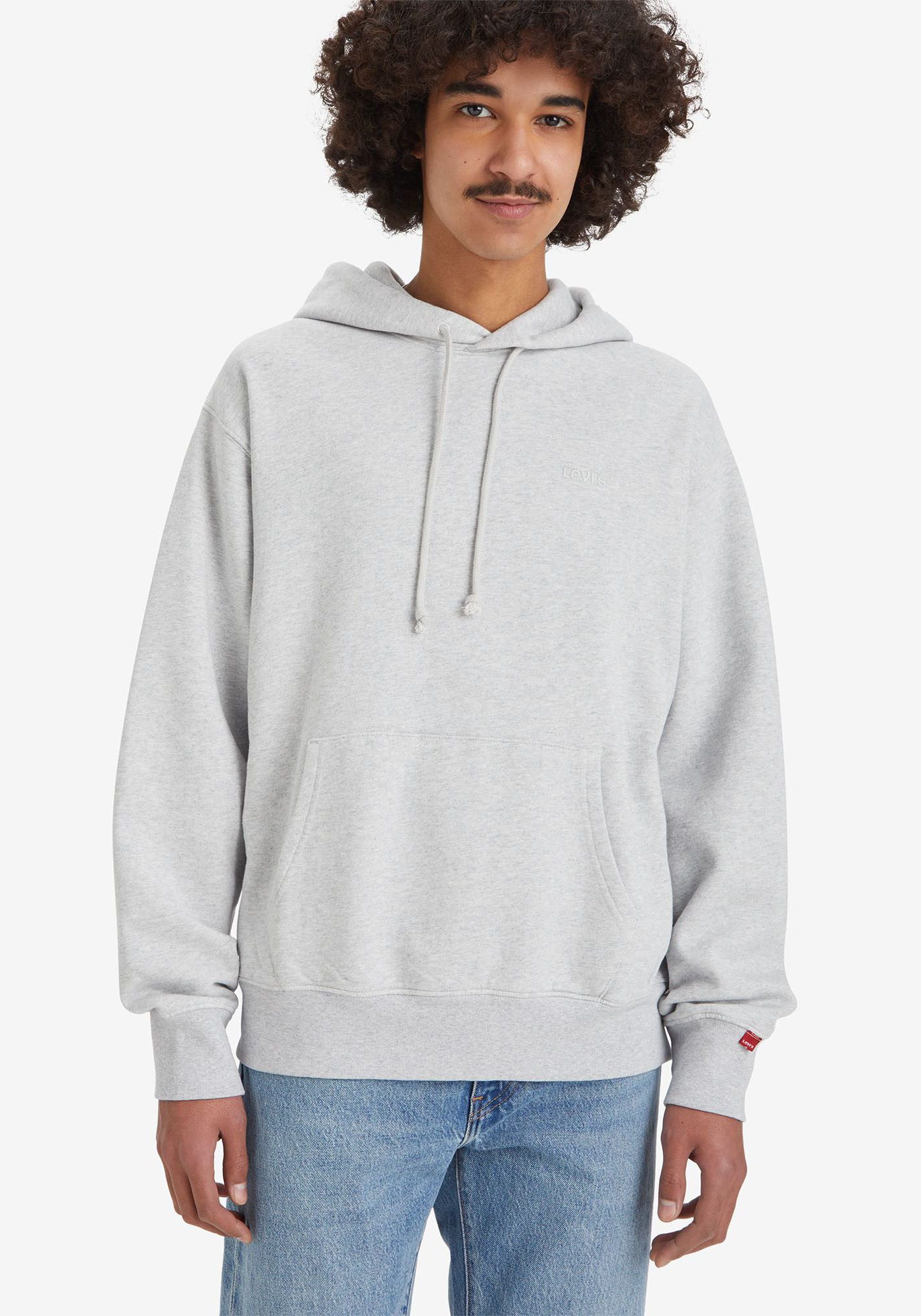 Levi's® Hoodie THE AUTHENTIC HOODIE mit kleiner Ton-in-Ton Logostickerei auf der Brust