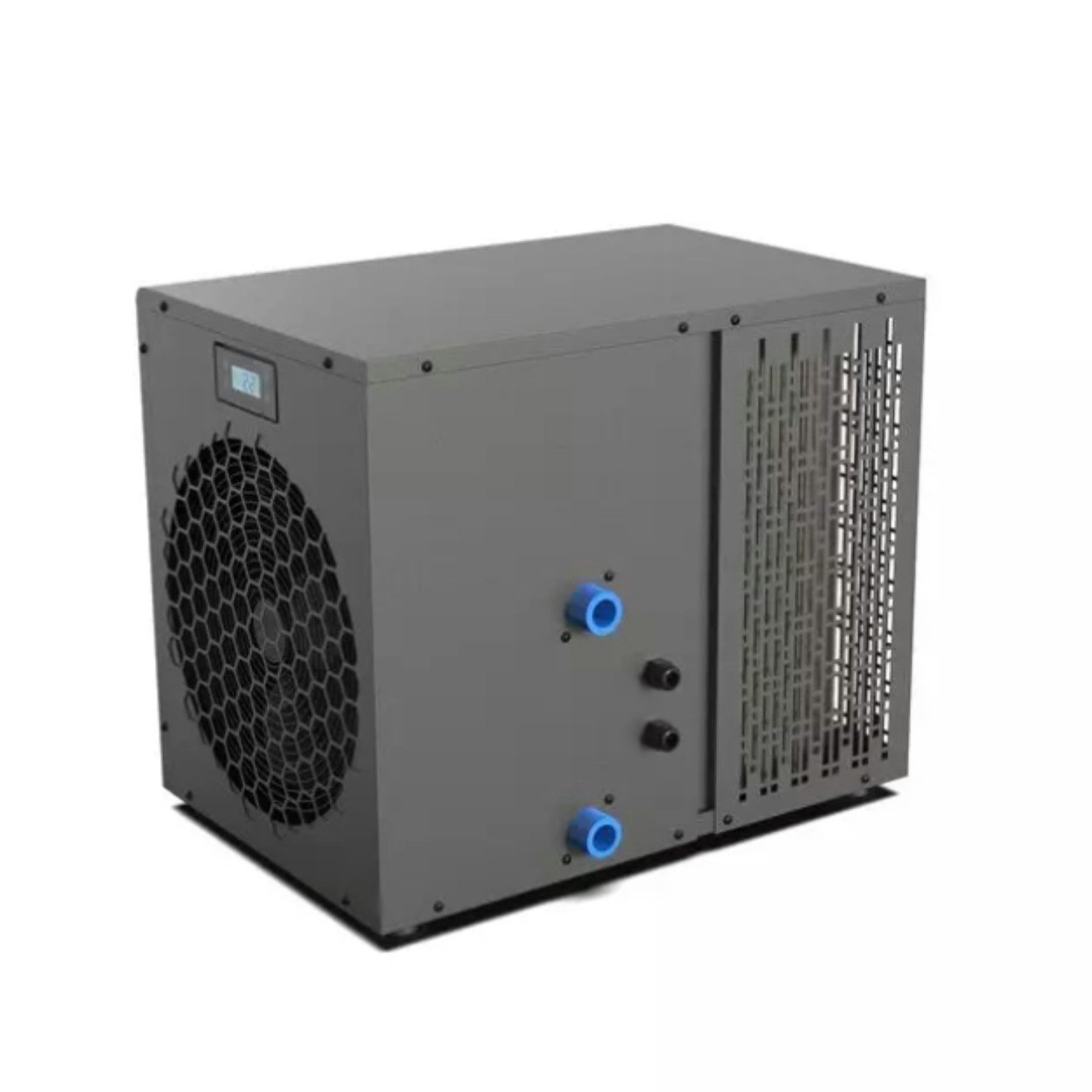 Steinbach Pool-Wärmepumpe "Silent Mini" (grau, für Pools bis 20.000 l, 4 kW Heizleistung), besonders leiser Betrieb