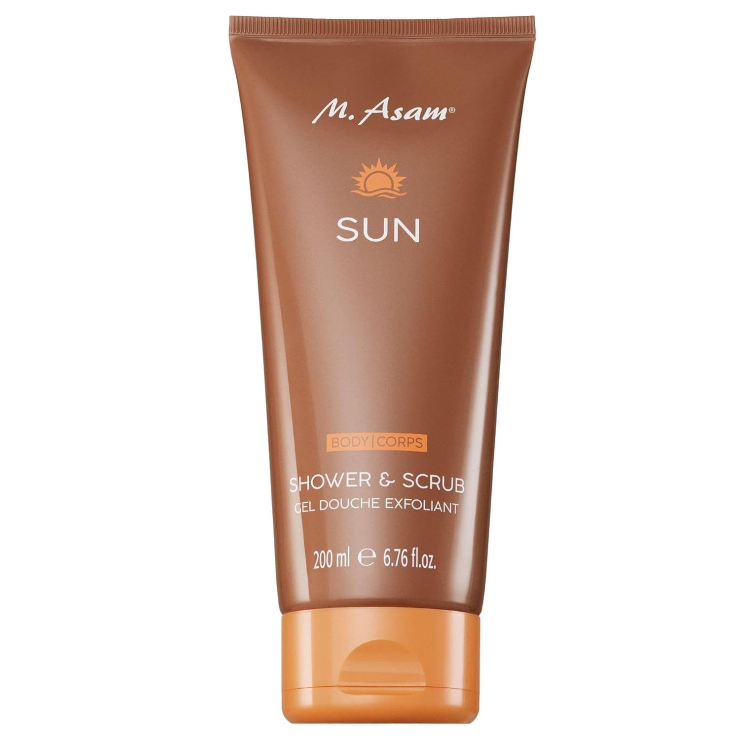 asambeauty Körperpeeling SUN Shower & Scrub Duschpeeling 200ml, Duschgel & Körperpeeling, 1-tlg.