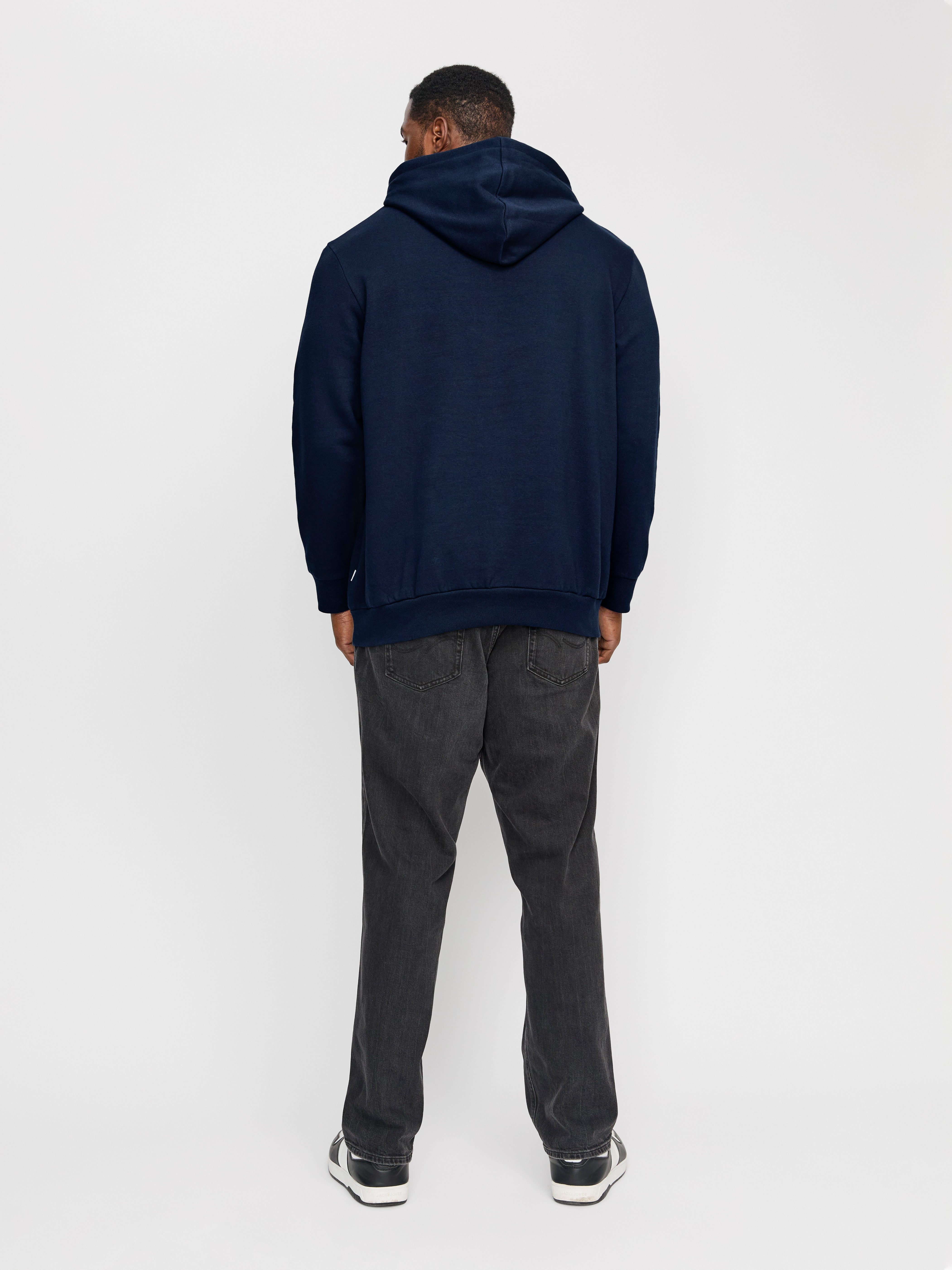 Jack & Jones PlusSize Kapuzensweatshirt JJECORP OLD LOGO SWEAT HOOD NOOS PLS mit Logo Print