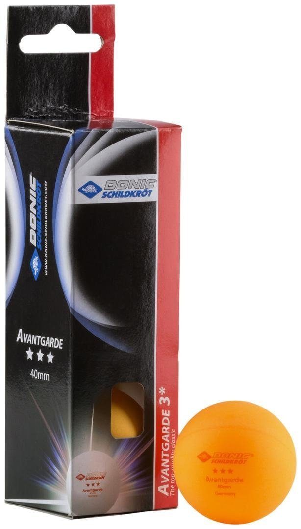 Donic-Schildkröt Tischtennisball DONIC SCHILDKRÖT TT-Ball 3-Stern AVANTGARDE 40mm 3er