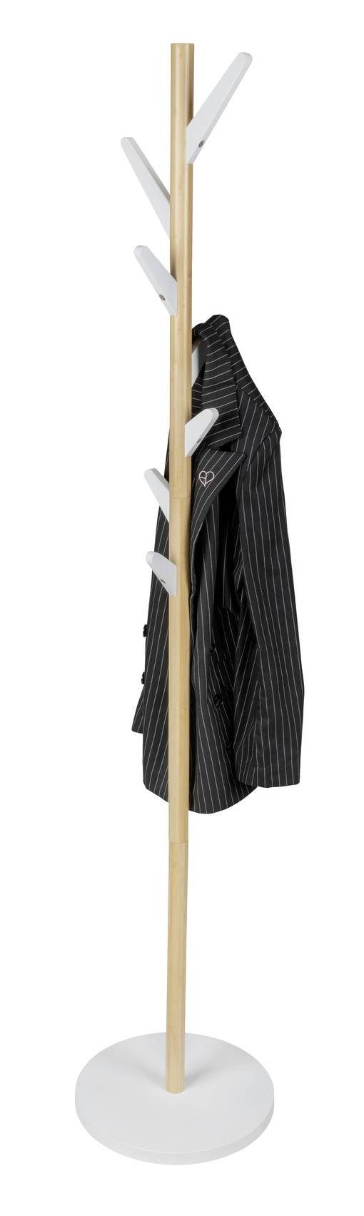 WENKO Garderobenständer Garderobenständer für Mäntel FINJA, H. 180 cm, WENKO, (Kleiderständer)