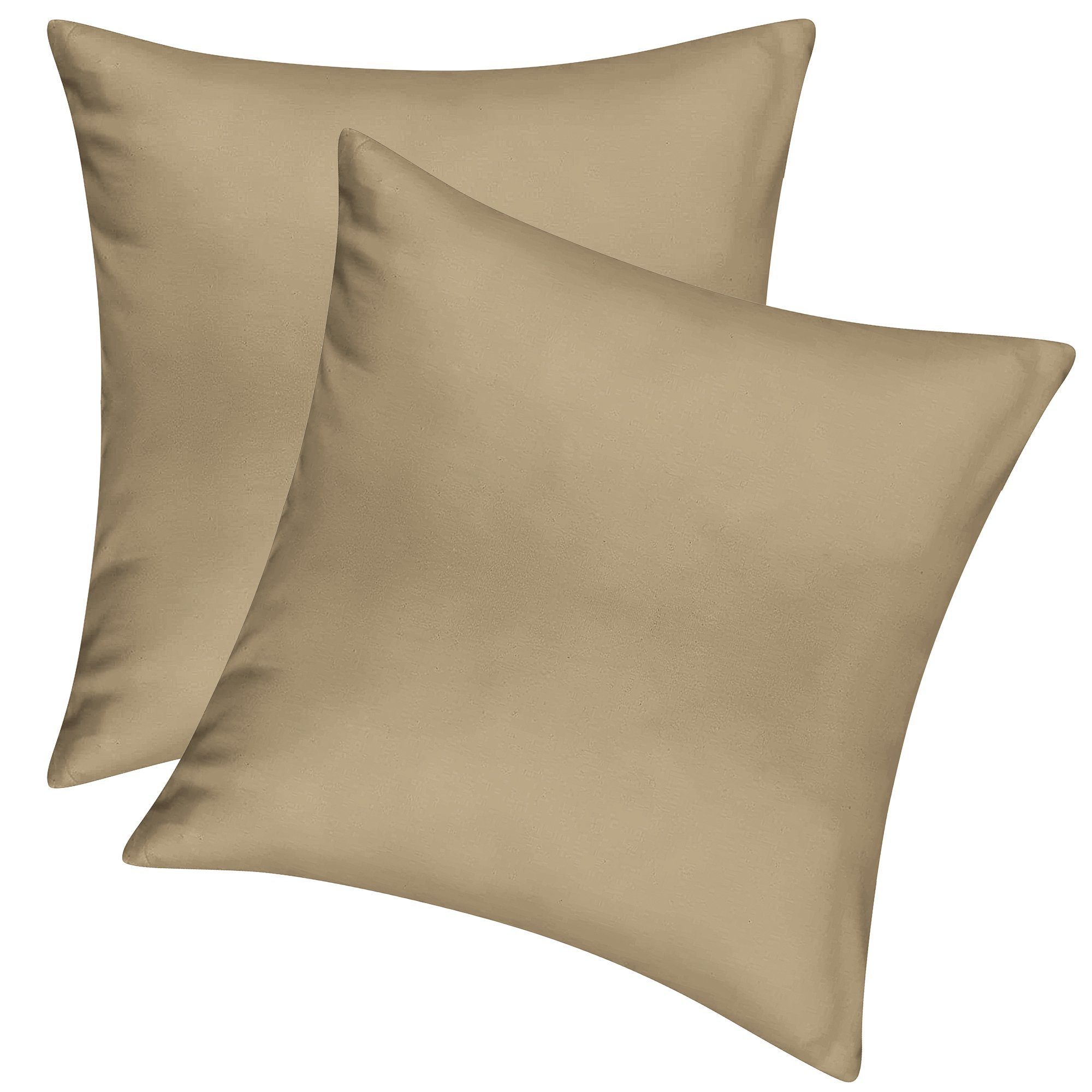 Pataya Kissenbezug 100% Baumwolle, weiche Kopfkissenbezug, Kissenhülle, Kissenbezüge, (2 Stück), Weich und Atmungsaktiv, Jersey, 140 g/m²