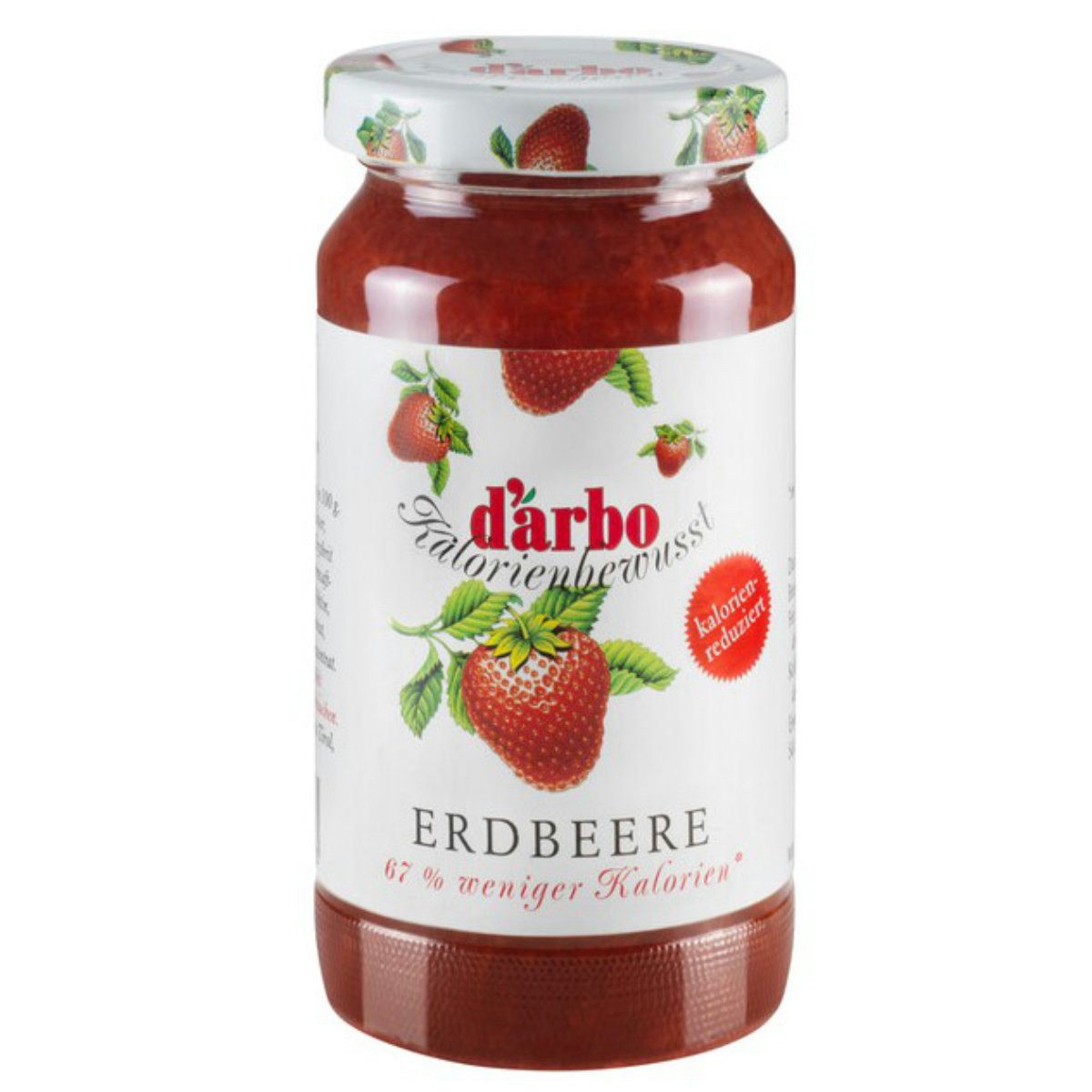 darbo Fruchtaufstrich, Darbo Erdbeer Konfitüre mit Süßungsmitteln Kalorienbewusst 220g