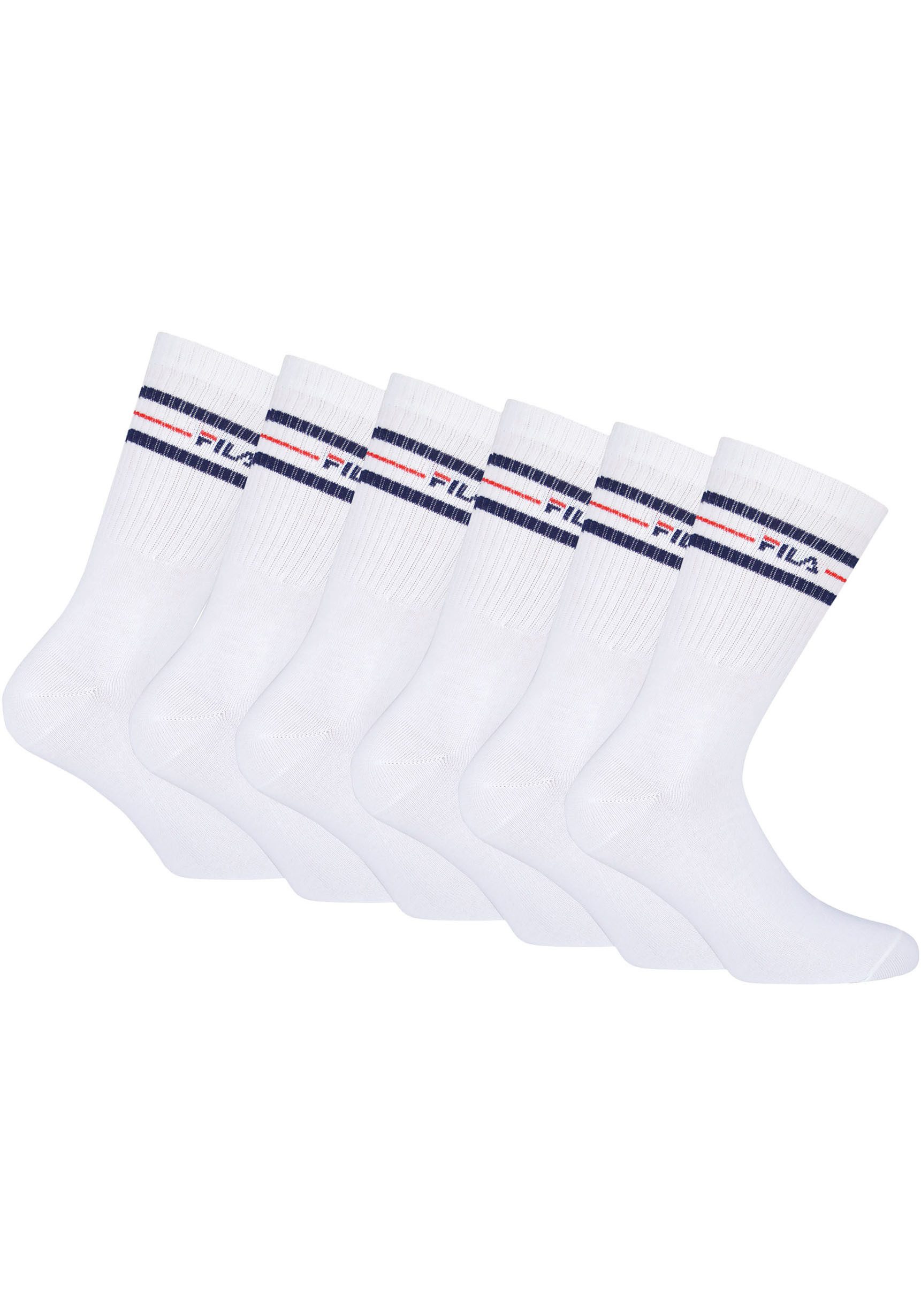 Fila Sportsocken (6-Paar) mit eingestricktem Logo