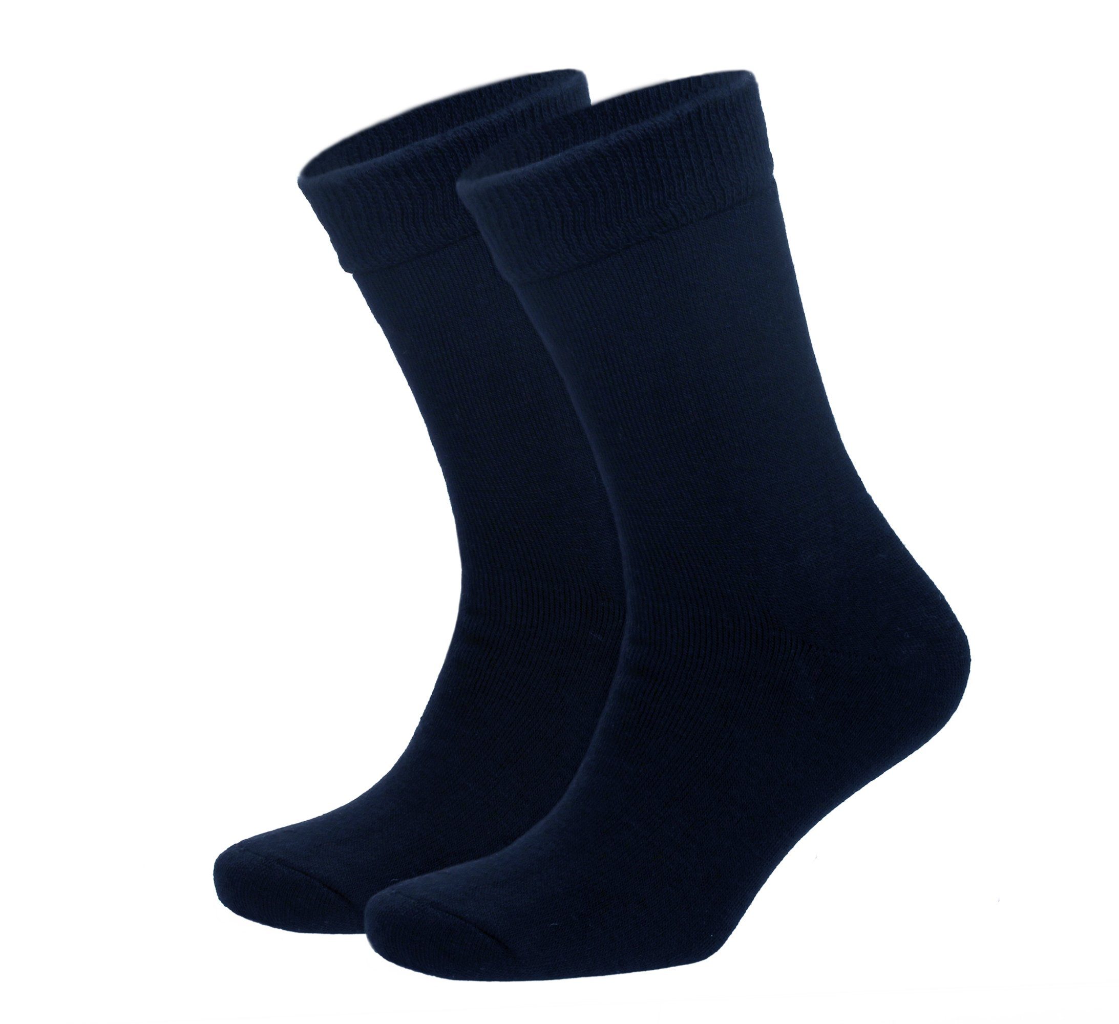 NoblesBox Thermosocken Herren Wintersocken (Beutel, 2-Paar, 41-46 EU Größe) Herren Warme Socken, Herren Arbeitssocken Blau | Wandersocken