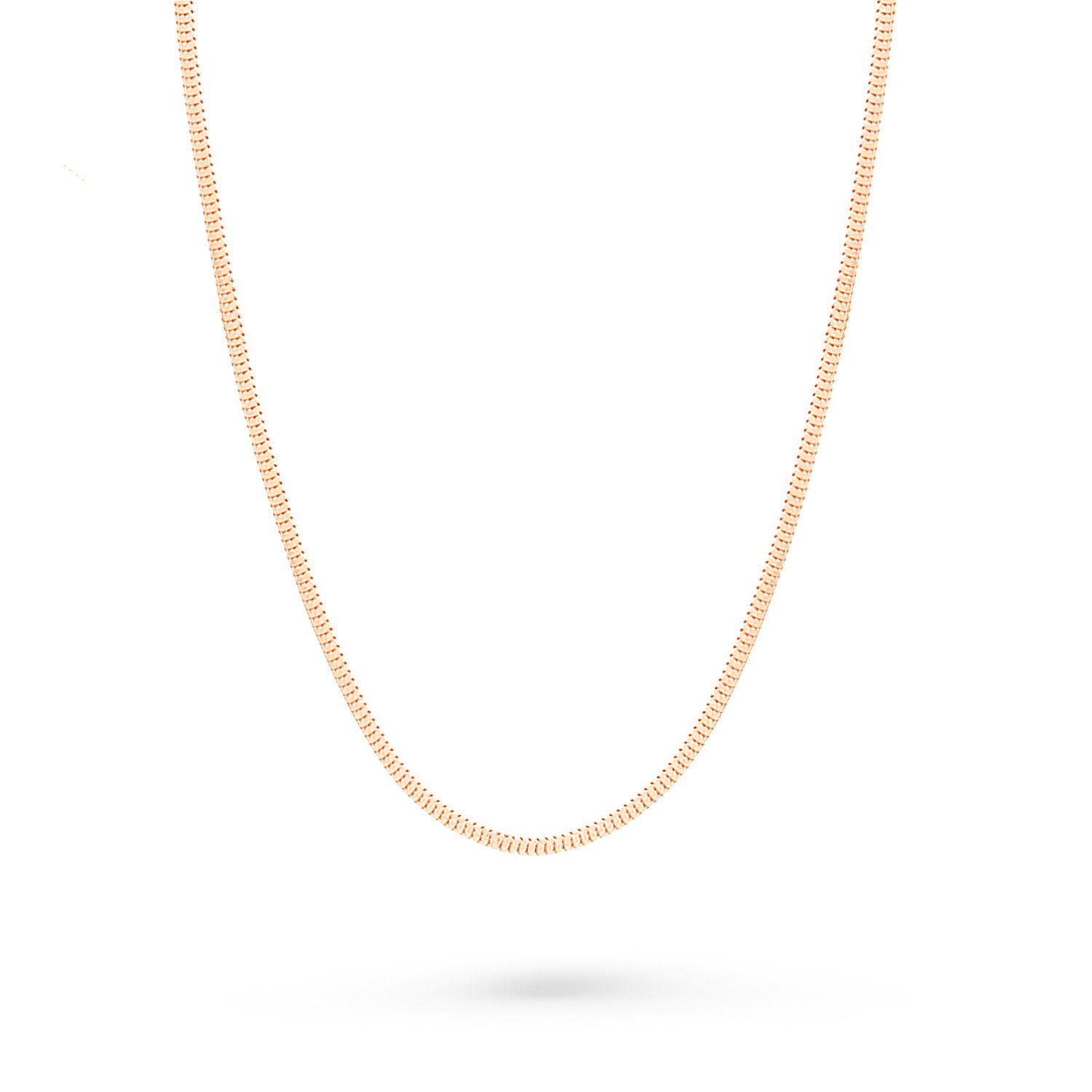 Golders Goldkette Schlangenkette aus 585 Rotgold (Set, 1-tlg), Goldschmuck Halskette für Damen