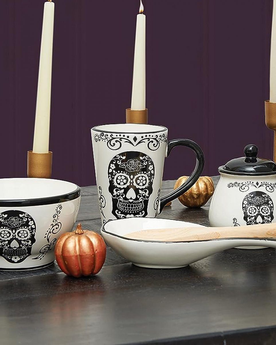 Lieblingstasse, Horror-Shop Dolomit Tag der Geschirr-Set Toten