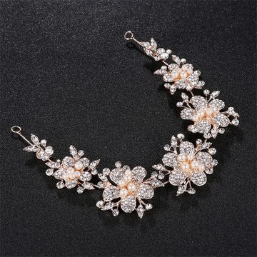 UNDOE Diadem Haarschmuck,Diadem Braut-Haar-Accessoires,Blumen Haarbänder