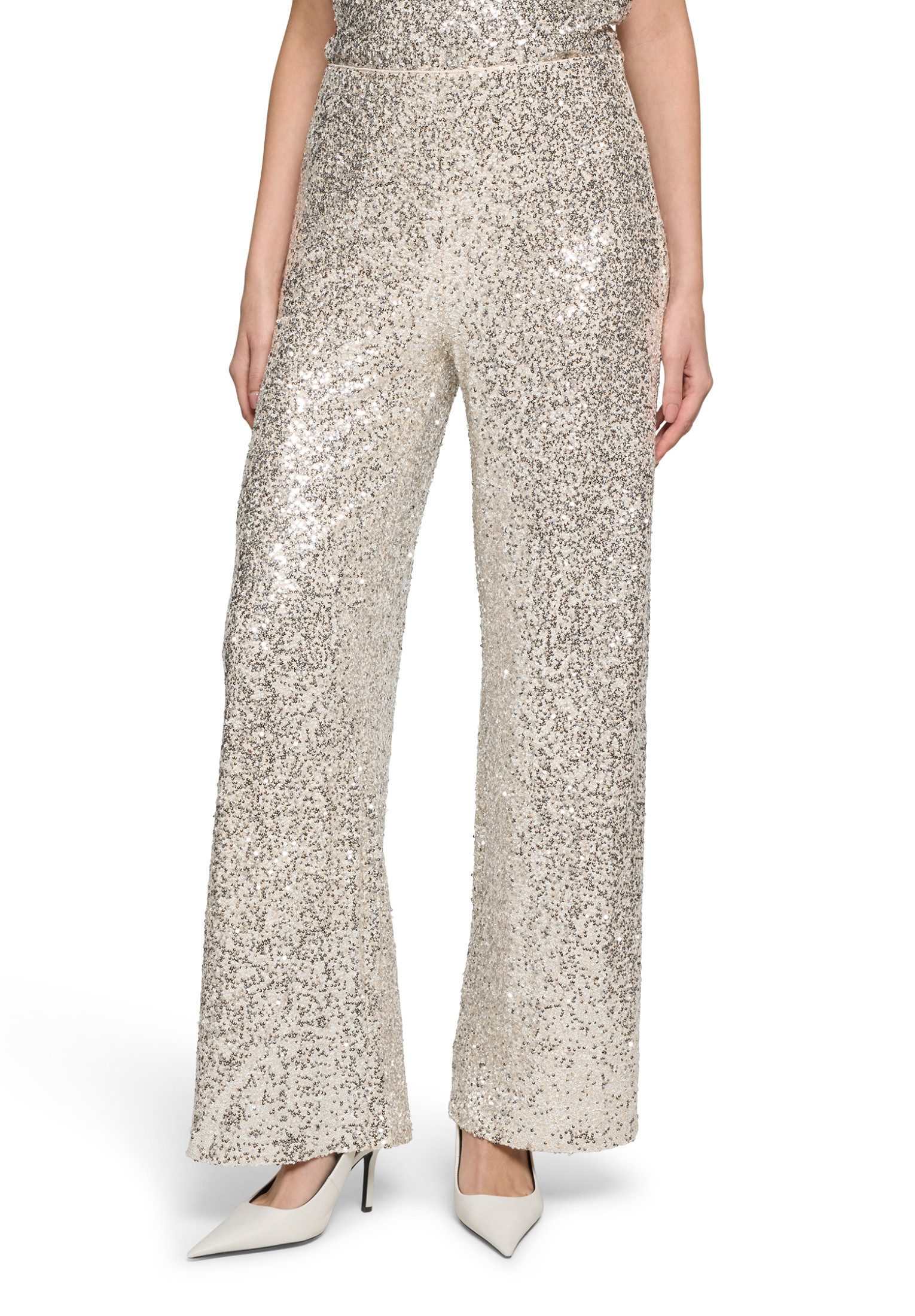 Betty&Co Schlupfhose Damen Schlupfhose mit Pailletten günstig online kaufen