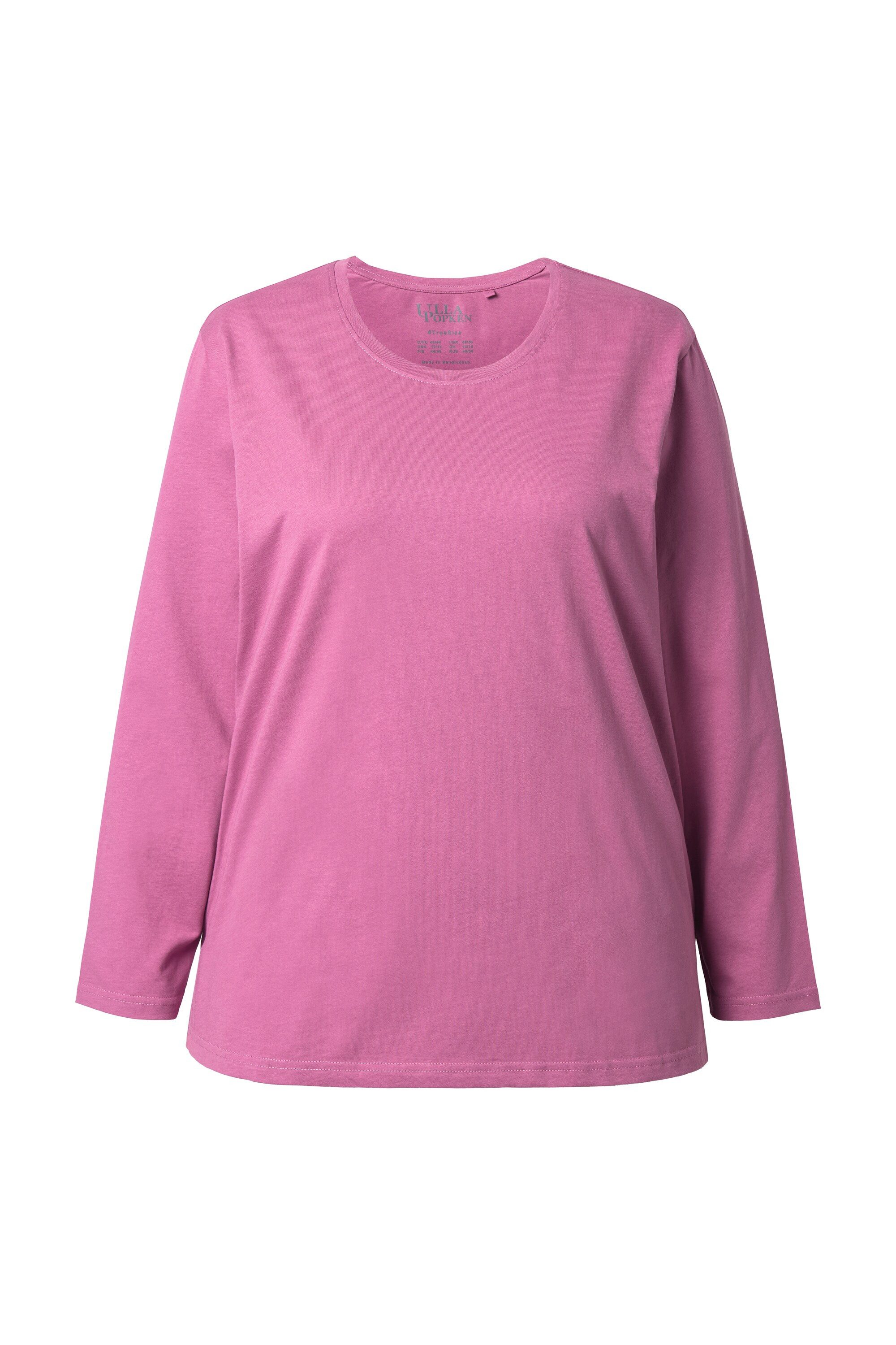 Ulla Popken T-Shirt Shirt Relaxed Rundhalsausschnitt günstig online kaufen