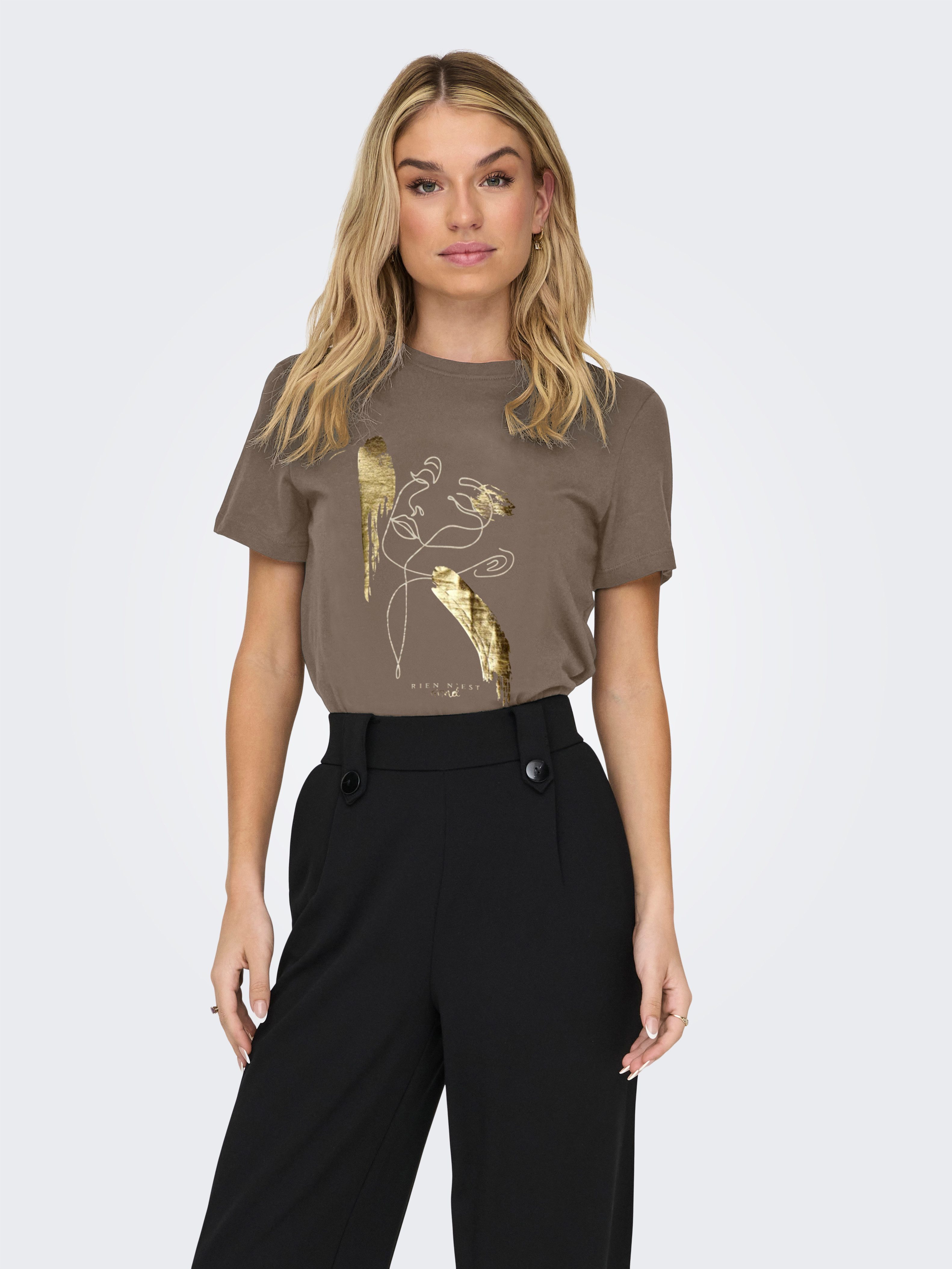 ONLY Kurzarmshirt ONLKITA LIFE REG S/S MIX TOP CS JR