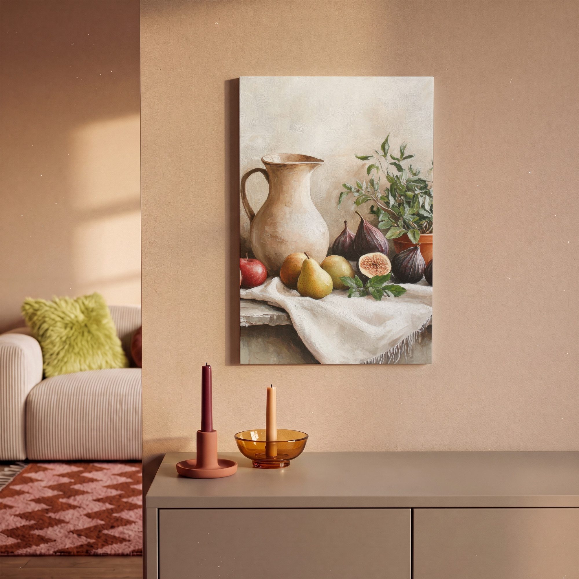 OneMillionCanvasses® Leinwandbild Obst - Kräuter - Ländlich, Fotodruck (1 St), Leinwand Canvas Wandbild, Wanddekoration 20x30 cm – Bild 2 von 5