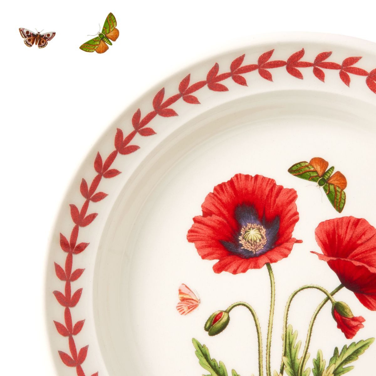 Portmeirion Dessertteller Portmeirion Vorlege-Teller 6er Set Botanic Garden Meadow Wiesenblumen