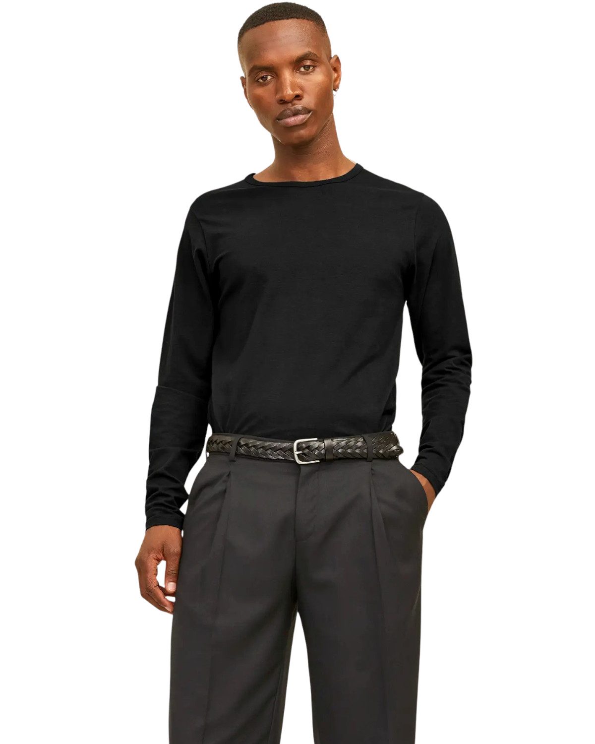 Jack & Jones Langarmshirt (Spar-Set, 3er-Pack) Basic Shirt mit Rundhalsausc günstig online kaufen