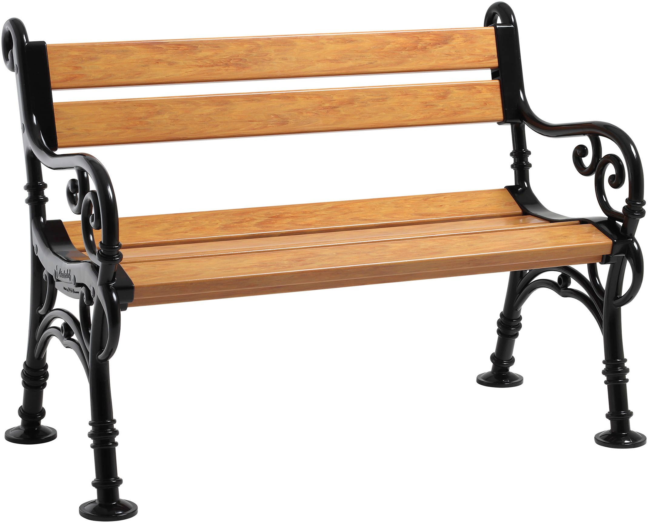 Tweety Gartenbank 2er-Bank Linderhof 115 cm Holzoptik, Vollkunststoff