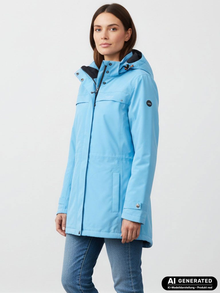 Coastguard Funktionsjacke Damen Outdoor-Jacke mit abnehmbarer Kapuze - wasserdicht atmungsaktiv
