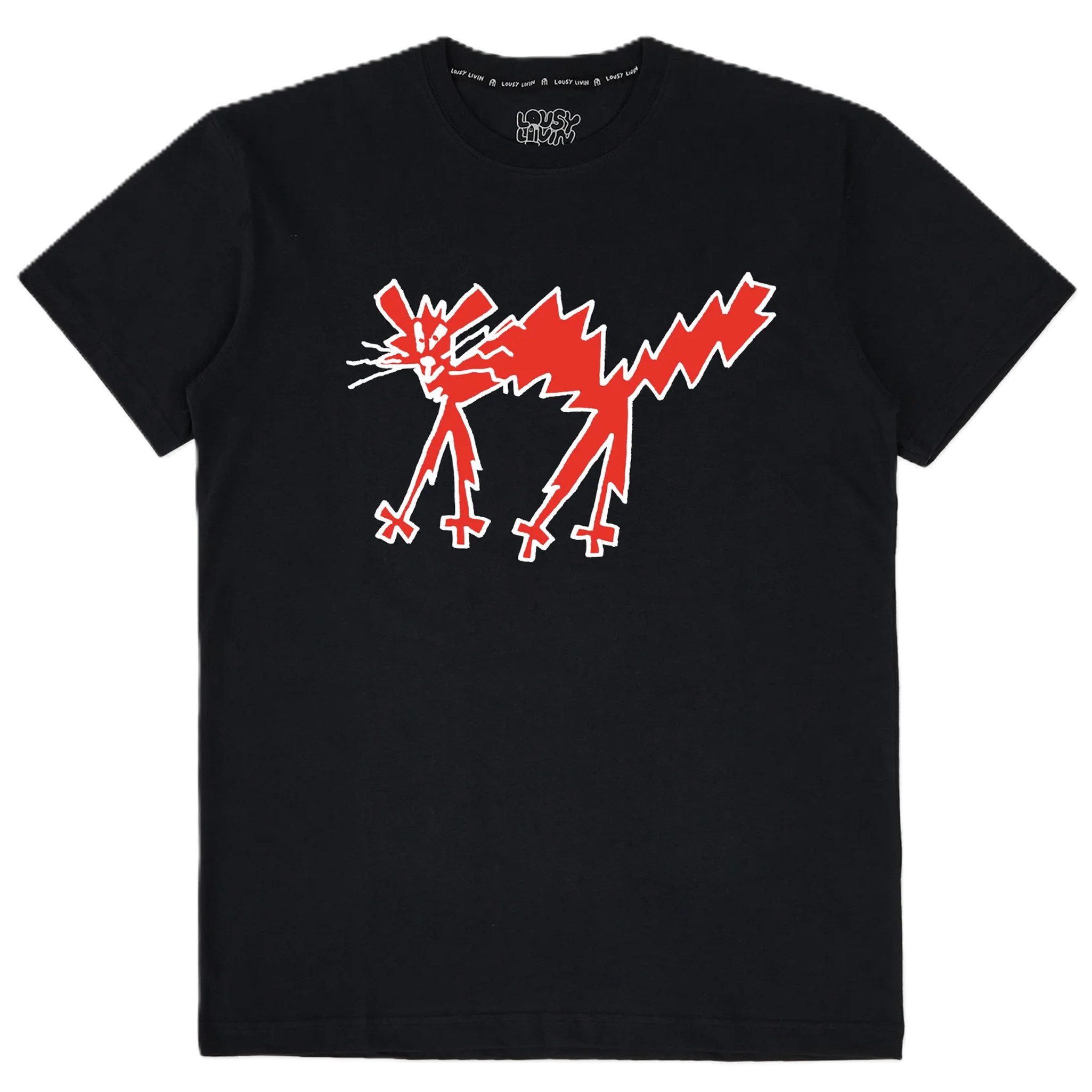 Lousy Livin T-Shirt Lousy Livin Boxy Tee Cat (T-Shirt, T-Shirt)