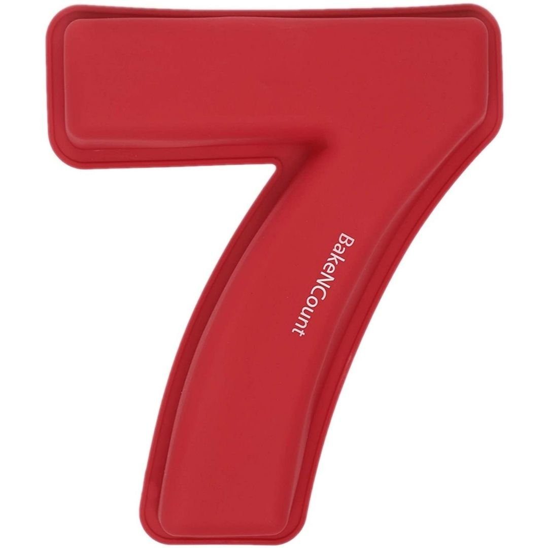 BakeNCount Backform BakeNCount Kuchen Backformen-Set Zahlen, extra Groß, aus Silikon