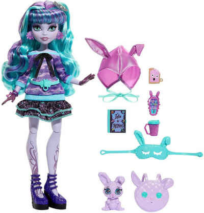 Mattel® Anziehpuppe Monster High, Creepover Twyla - Schaurig schöne Pyjamaparty
