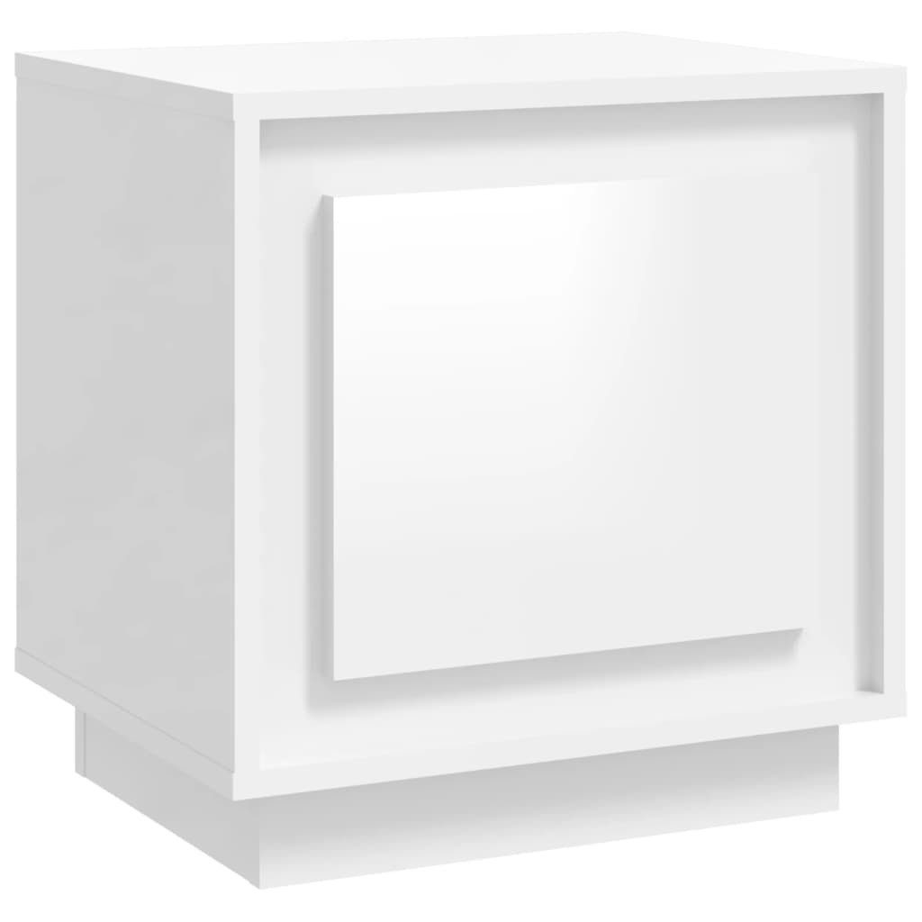 vidaXL Nachttisch Nachttisch Hochglanz-Weiß 44x35x45 cm günstig online kaufen
