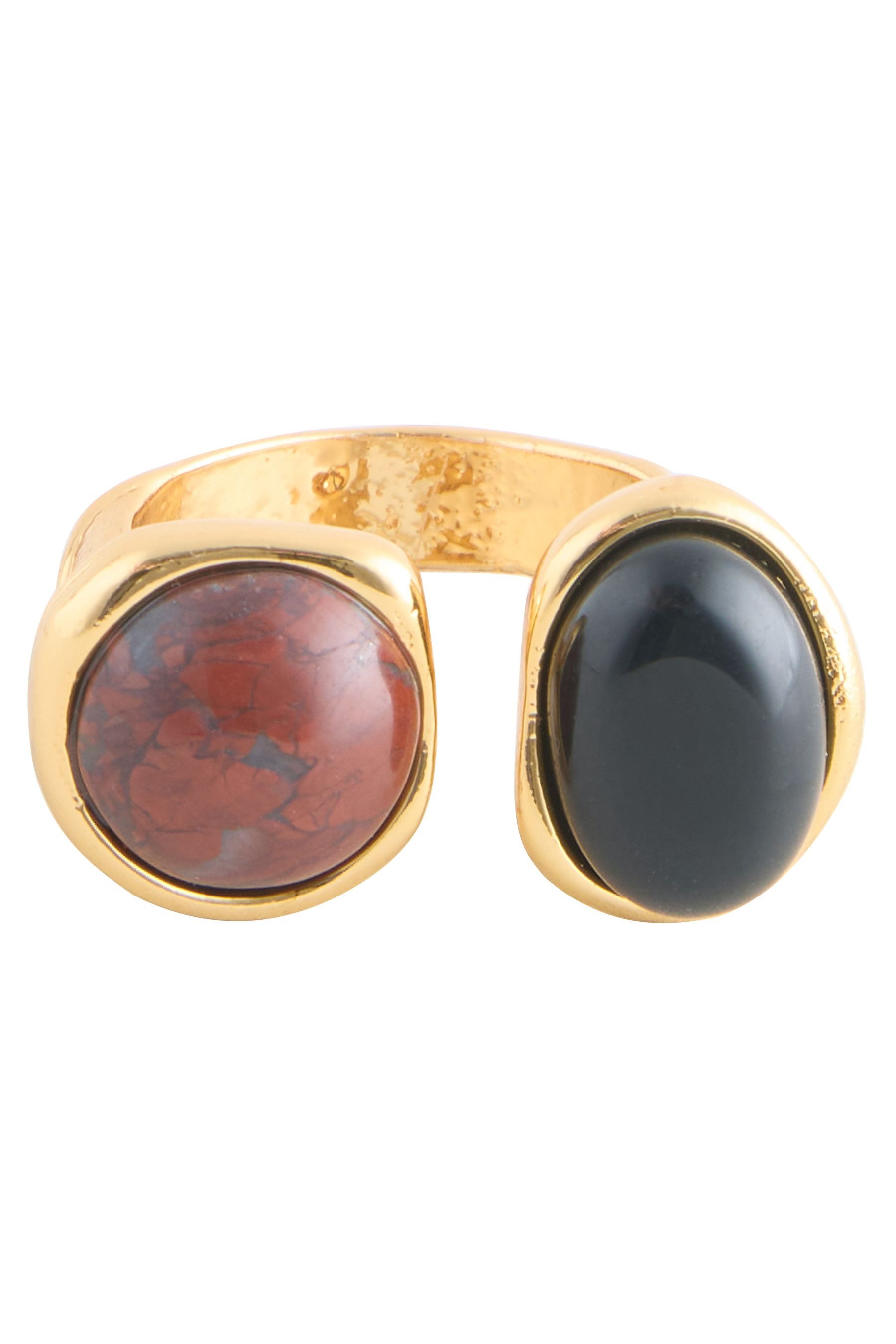 Next Fingerring Offener Ring mit organischem Stein (1-tlg)