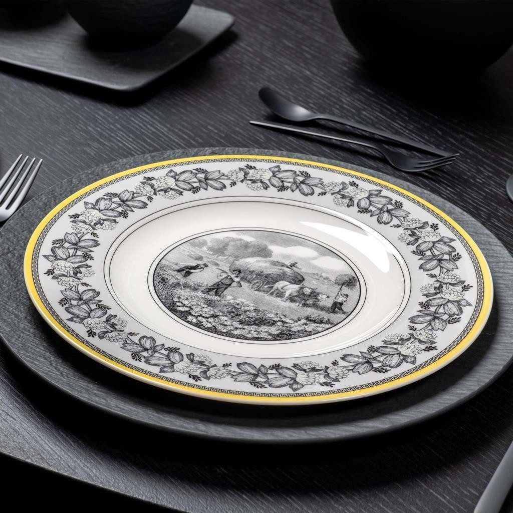 Villeroy & Boch Tafelservice Audun Ferme Tafelservice 12er Set (12-tlg), 6 Personen, Porzellan