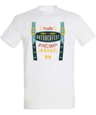 MyDesign24 T-Shirt Herren Fun Shirt - Trinkshirt Oktoberfest T-Shirt Hosenträger Print Baumwollshirt mit Aufdruck Regular Fit, i317