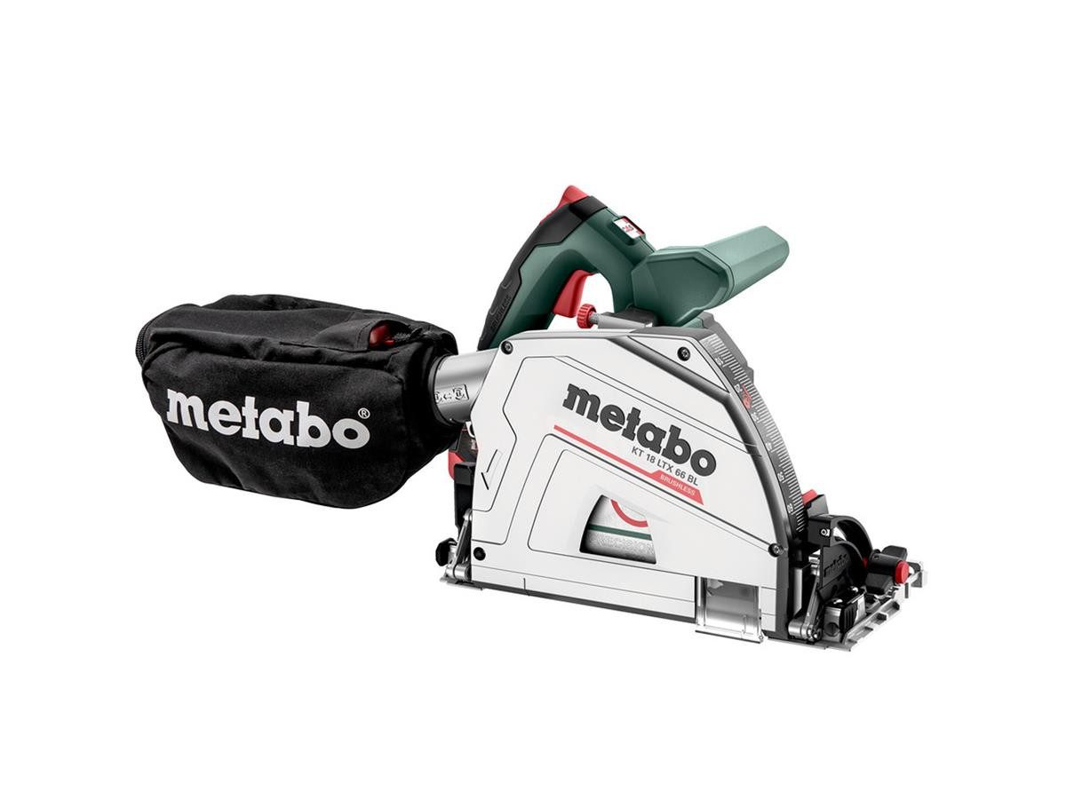 metabo Tauchsäge Akku KT 18 LTX 66 BL, Set, 5-St., ohne Akku und Ladegerät, inkl. metaBOX, Sägeblatt, Staubsack und Sechskantschlüssel