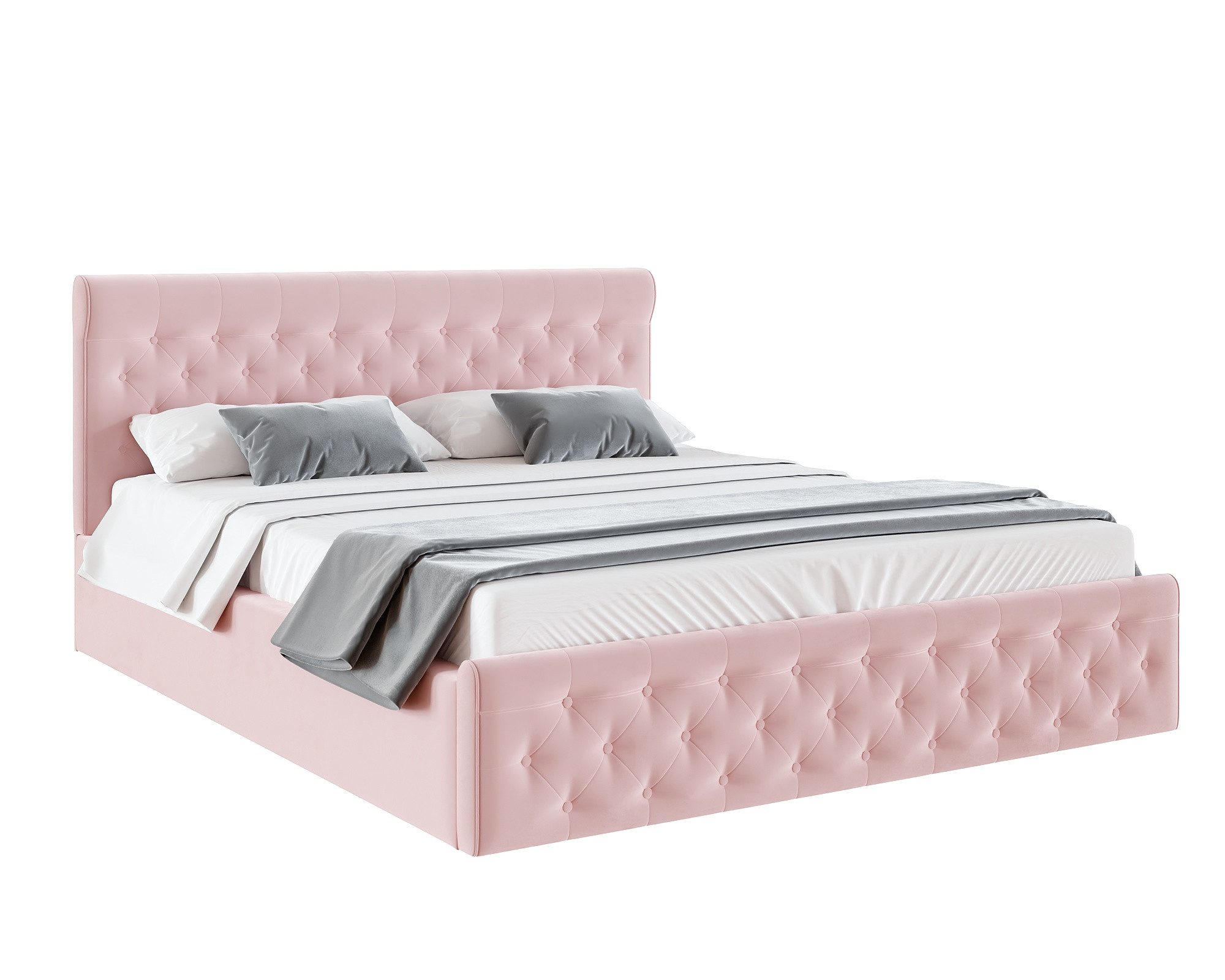 thematys Polsterbett 120x200–180x200 cm – Velours Samt Bett mit Bettkasten & Lattenrost (Optional mit 23 cm Taschenfederkern-Matratze H2 - hydraulisches Stauraumbett)