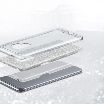 CoolGadget Handyhülle Glitzer Glamour Hülle für Samsung Galaxy A70 6,7 Zoll, Slim Case mit Glossy Effect Schutzhülle für Samsung A70 Hülle