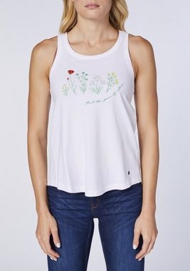 OKLAHOMA PREMIUM DENIM Tanktop im sommerlichen Floral-Design