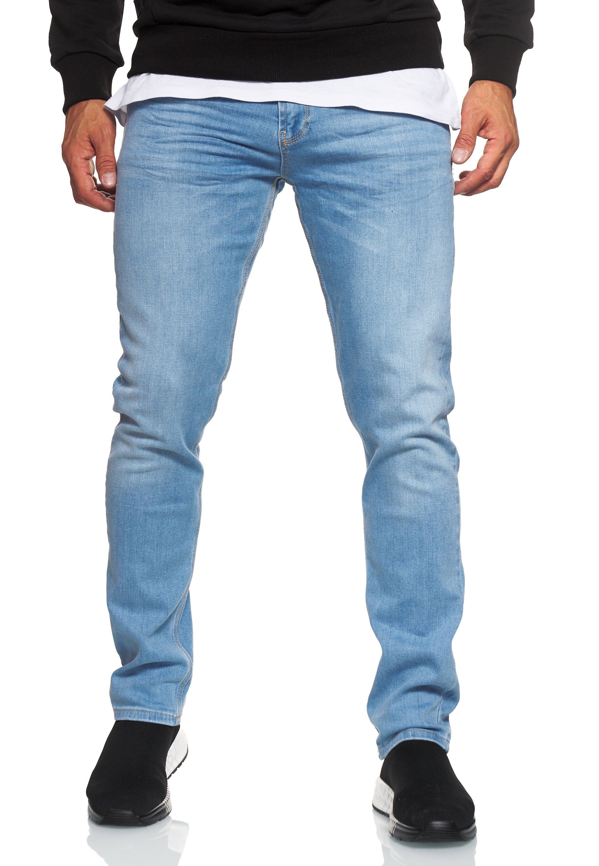 Rusty Neal Straight-Jeans blau im 5-Pocket-Stil MELVIN klassischen