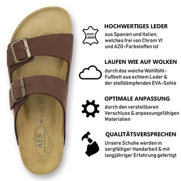 AFS-Schuhe 3100 Pantolette für Herren aus Leder mit Fußbett, Made in Germany