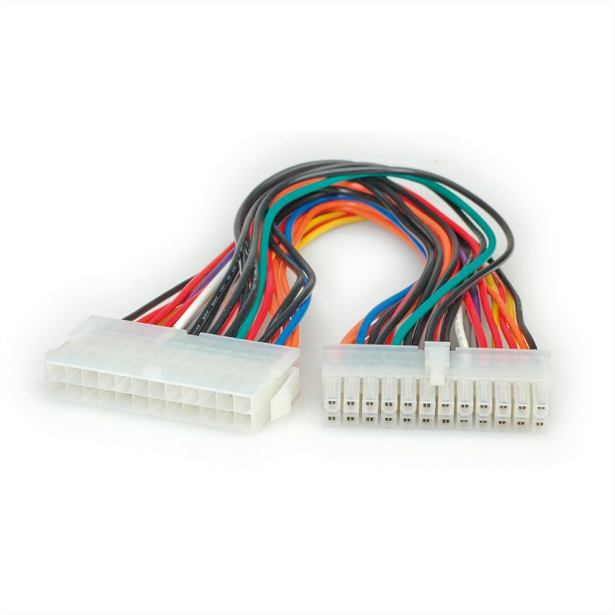 ROLINE ATX 2.0 Motherboard-Verlängerungskabel Computer-Kabel, ATX 24-polig Männlich (Stecker), ATX 24-polig Weiblich (Buchse) (30.0 cm)