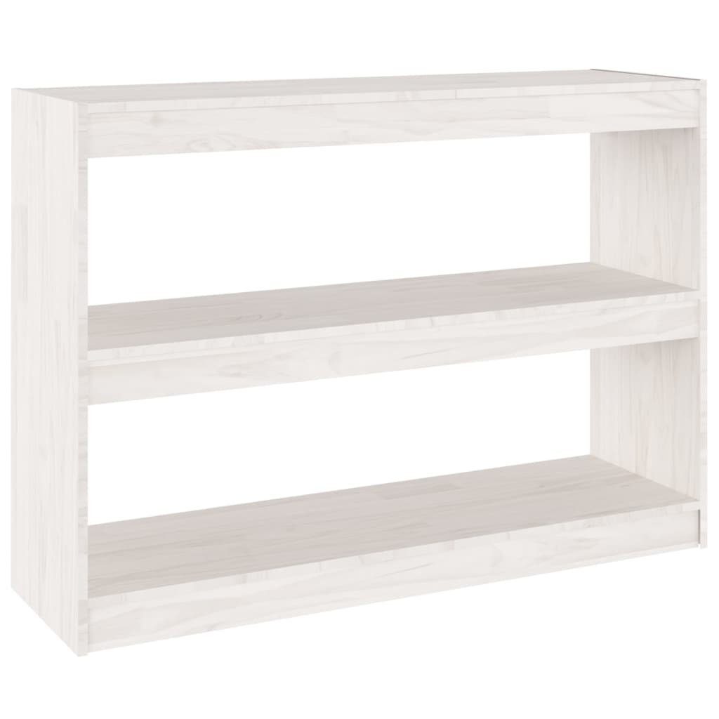 furnicato Bücherregal Raumteiler Weiß 100x30x71,5 cm günstig online kaufen