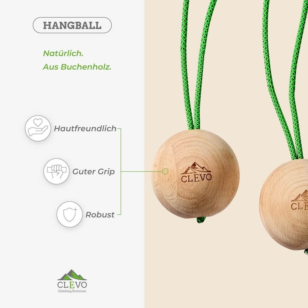 Clevo Climbing Kletter-Trainingsgerät CLEVO Hangball Kletterkugeln (2er Set)