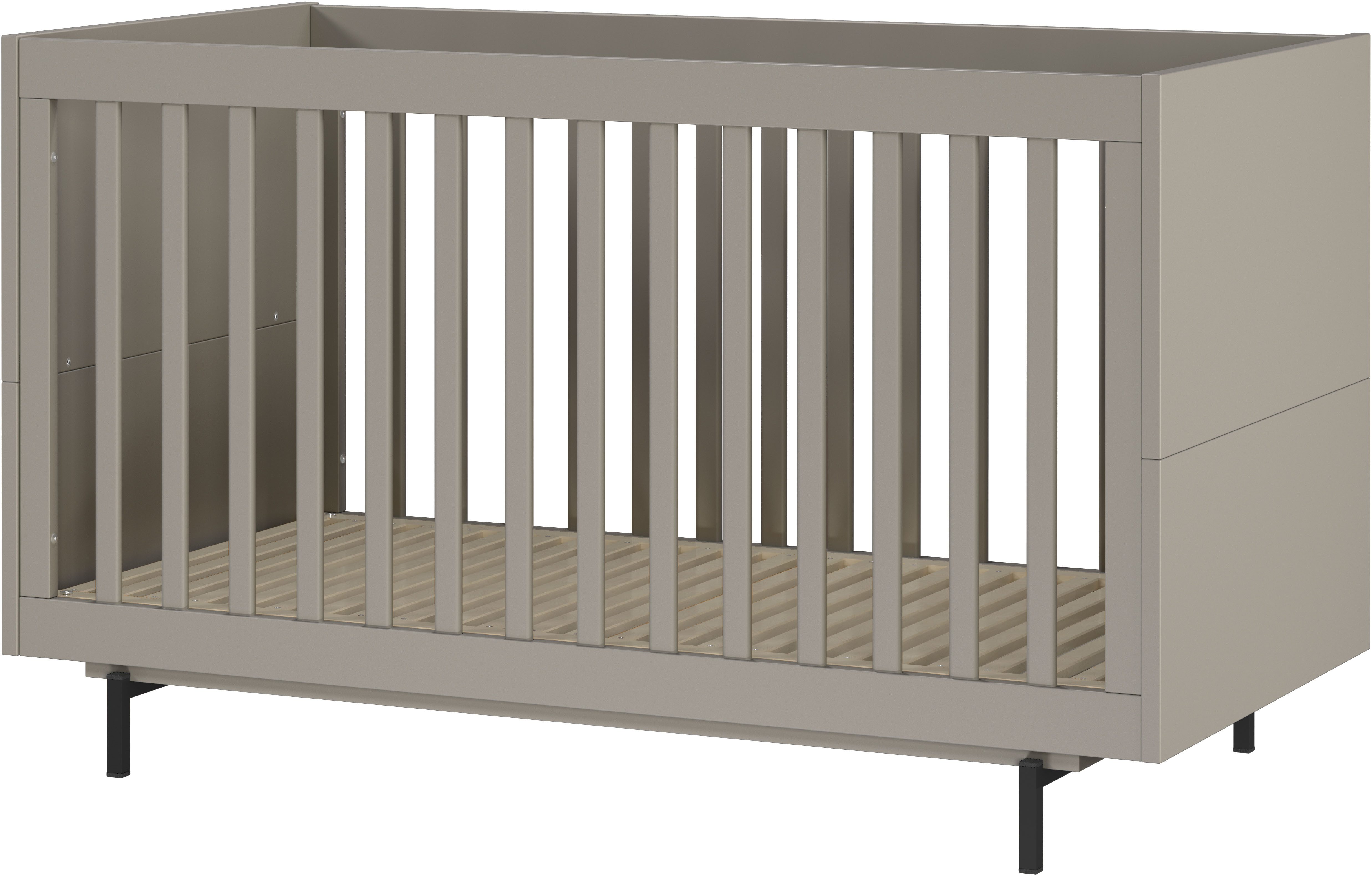 GERMANIA Babybett Tomino, 1-tlg., inkl. Umbauseiten, B/H/T 144/87/75 cm, belastbar bis 100 kg